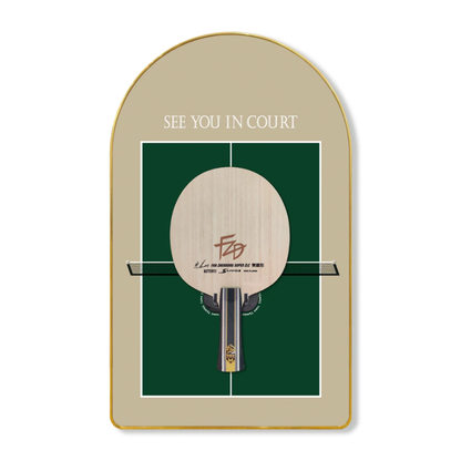 Custom Table Tennis Racket Display Frame - Decorative Wall Mount for Sports Lovers