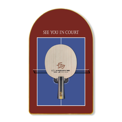 Custom Table Tennis Racket Display Frame - Decorative Wall Mount for Sports Lovers