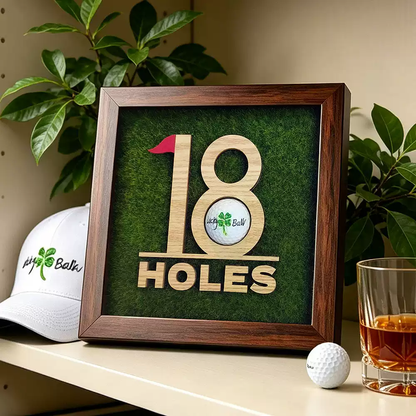 Hole-in-One Golf Ball 3D Display Frame – Golf Achievement Keepsake & Wall Decor