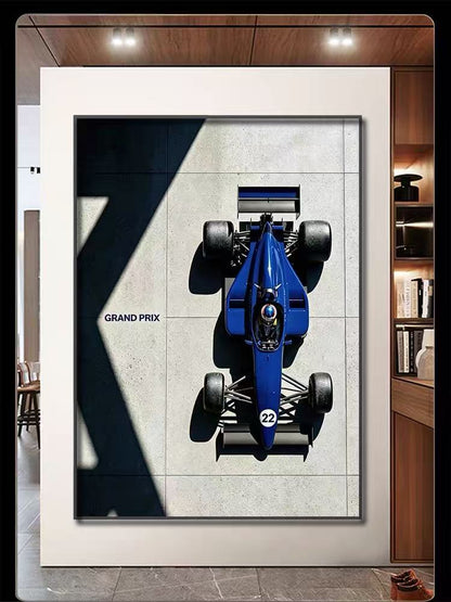 [Flat 2D Art Display] Minimalist Aluminum Glass Art Frame – Modern Gallery-Style Wall Decor